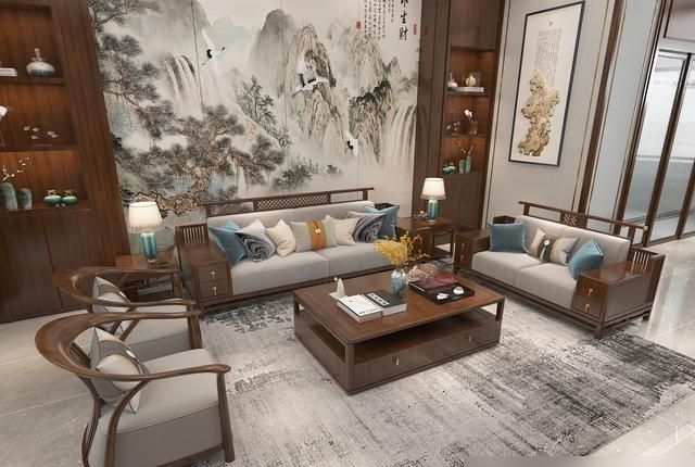525㎡四层别墅，选择装修新中式风格，进去经典大气真的太好看了 - 家居知识