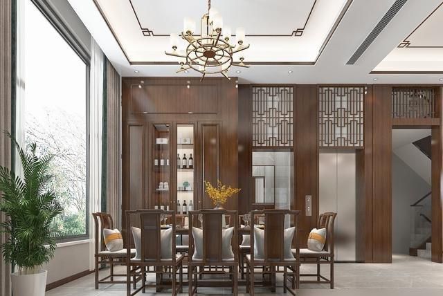 525㎡四层别墅，选择装修新中式风格，进去经典大气真的太好看了 - 家居知识