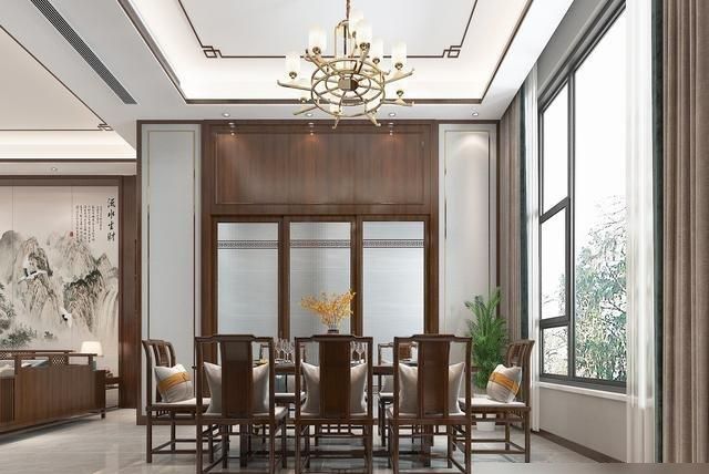 525㎡四层别墅，选择装修新中式风格，进去经典大气真的太好看了 - 家居知识