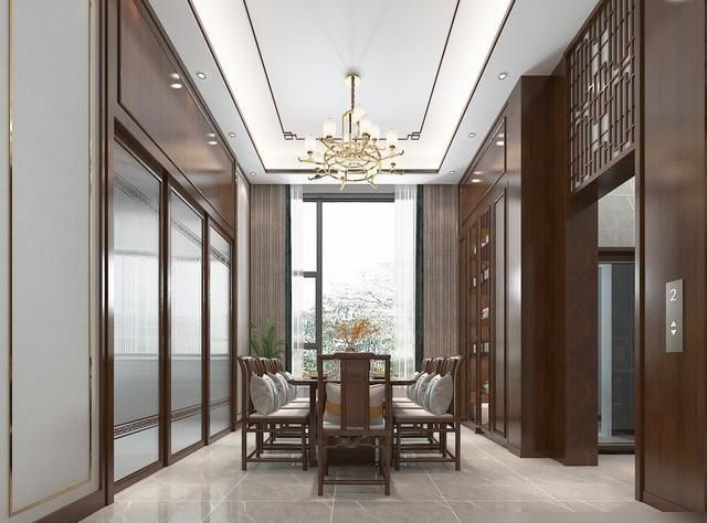 525㎡四层别墅，选择装修新中式风格，进去经典大气真的太好看了 - 家居知识