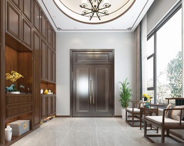 525㎡四层别墅，选择装修新中式风格，进去经典大气真的太好看了 - 家居知识