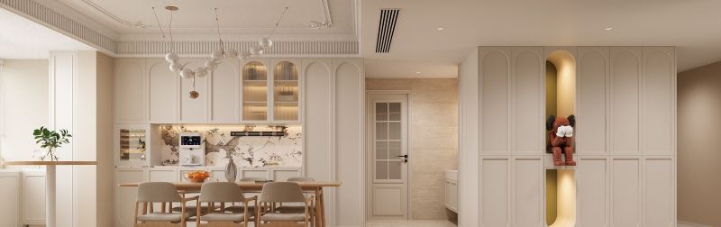 装修案例｜被奶油色温柔包裹的家，法式浪漫真的住不腻~ - 家居知识