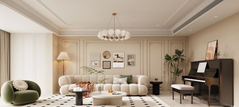 装修案例｜被奶油色温柔包裹的家，法式浪漫真的住不腻~ - 家居知识