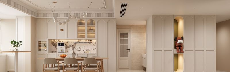 装修案例｜被奶油色温柔包裹的家，法式浪漫真的住不腻~ - 家居知识