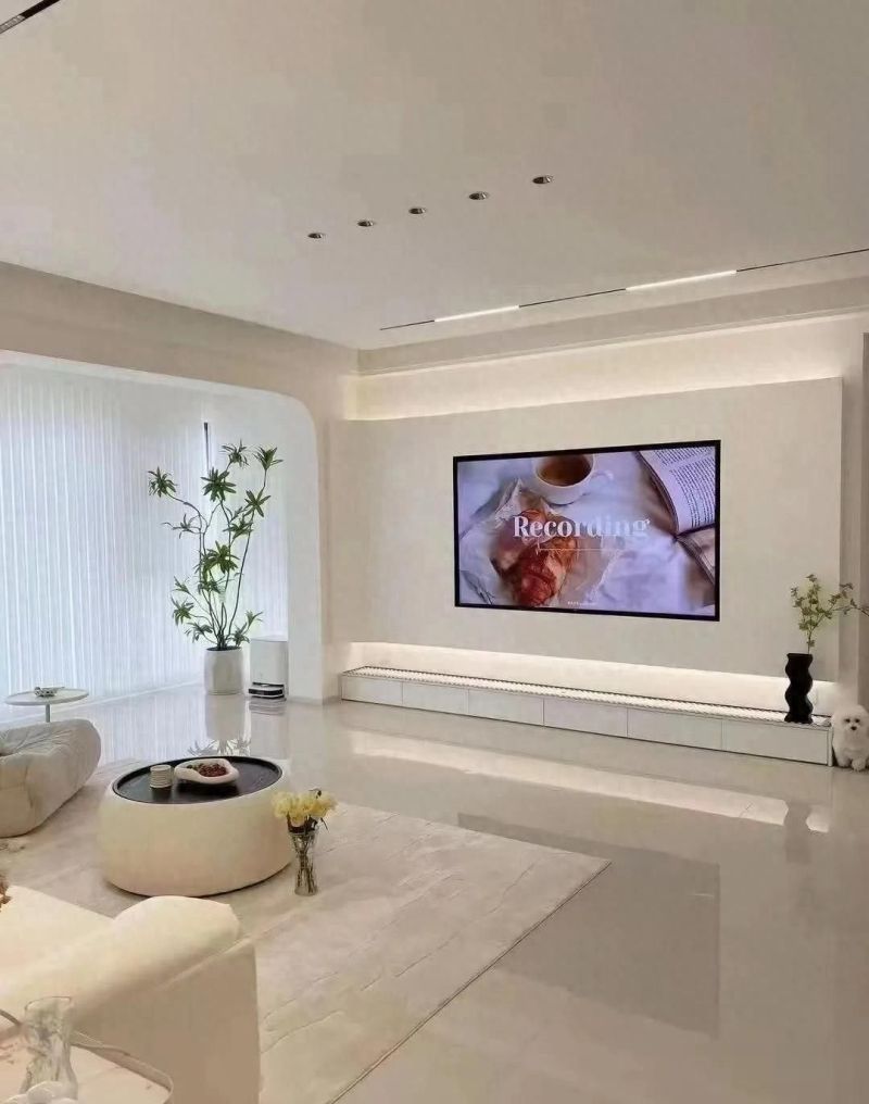 邻居疯狂追问的奶油风客厅，住进去就像飘在云端☁️