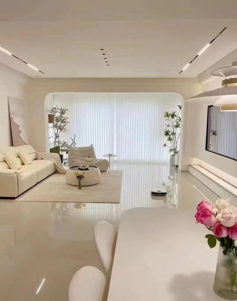 被邻居追着问的奶油风客厅，我家像住在云端☁️ - 家居知识