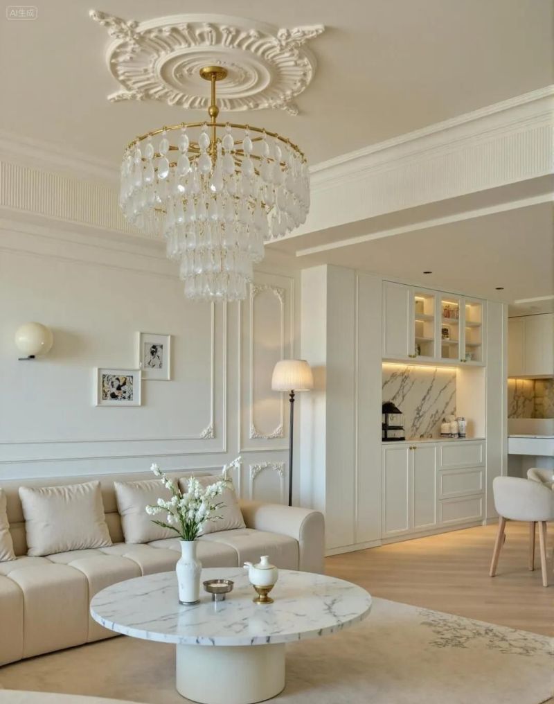 1㎡玻璃窗端景+干区外置，法式风太会玩花样～ - 家居知识