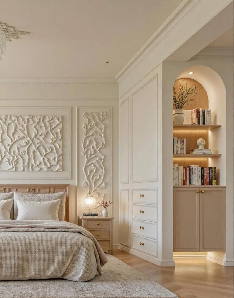 1㎡玻璃窗端景+干区外置，法式风太会玩花样～ - 家居知识