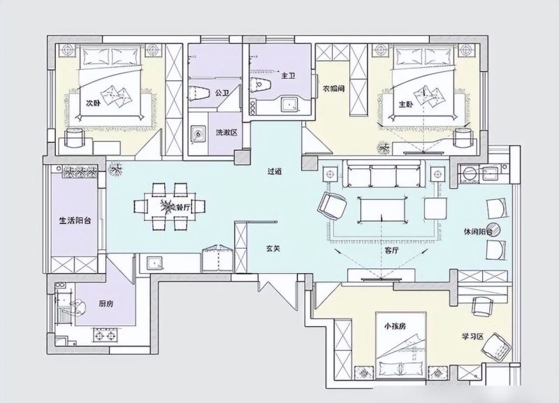 美式风装修教科书,客厅设计惊艳全场 她家的美式风装修,堪称家居界的教科书,看到客厅后,惊艳到我了 - 家居知识