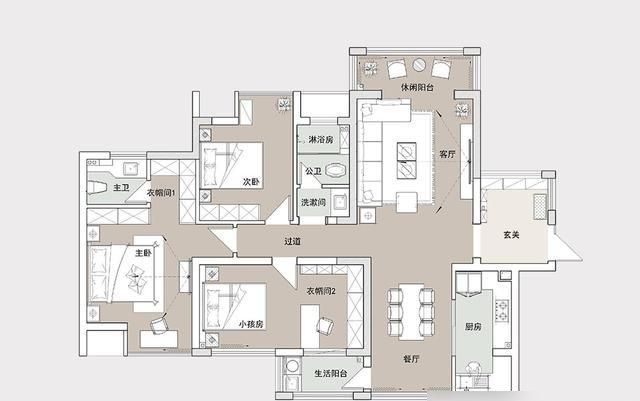 130㎡温馨美式风装修,全屋色彩软装搭配惊艳十足 130㎡美式风格装修,全屋色彩、软装搭配十分温馨,进门就很惊艳 - 家居知识