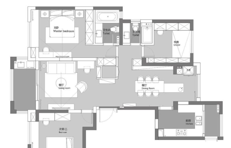 她139㎡新房，直接在客厅造个衣帽间，全屋刷大白后，超有品 - 家居知识