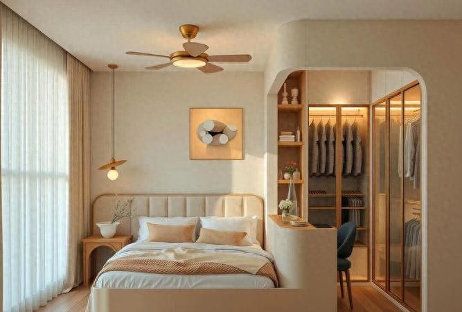 惊艳！第三个床头衣帽间设计美到窒息