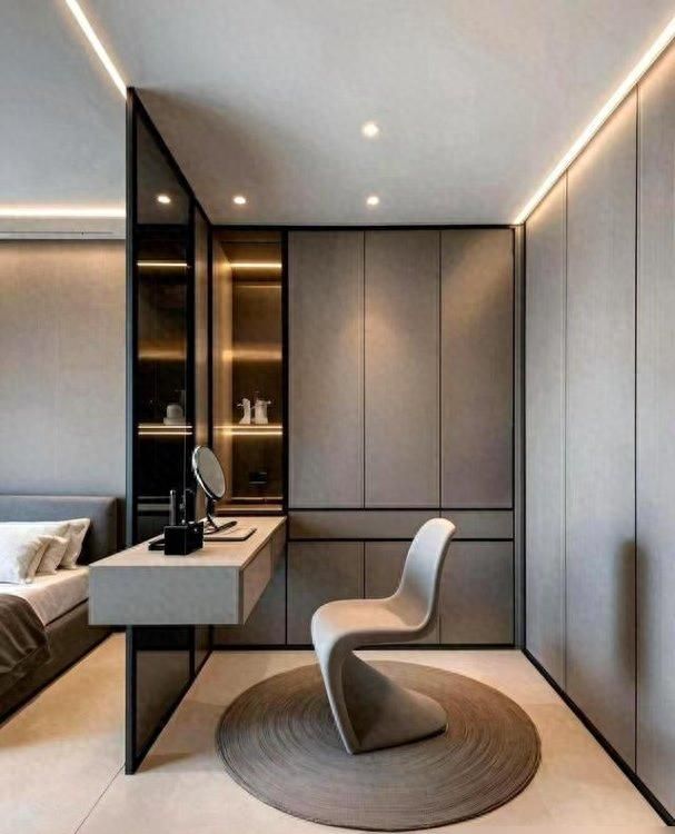 23款高颜值主卧隔断衣柜设计，犟种设计师的干货分享！