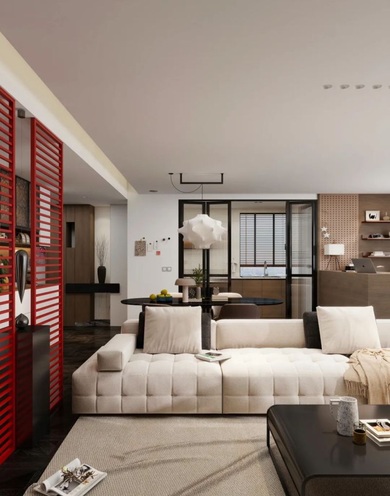 上海夫妻130㎡极简复古家,每1㎡都是电影级美学 当极简遇上复古:上海夫妻的130㎡理想家,每1㎡都是电影场景 - 家居知识