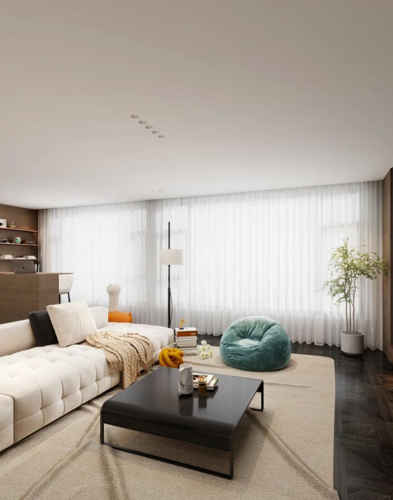 上海夫妻130㎡极简复古家,每1㎡都是电影级美学 当极简遇上复古:上海夫妻的130㎡理想家,每1㎡都是电影场景 - 家居知识