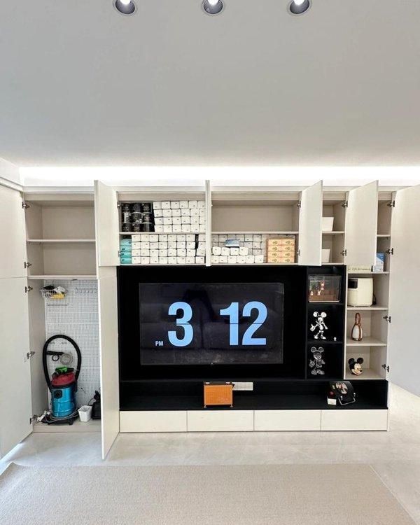 浙江夫妻的111㎡奶油风新家：仅凭一个电视柜就圈粉无数，真实用 - 家居知识