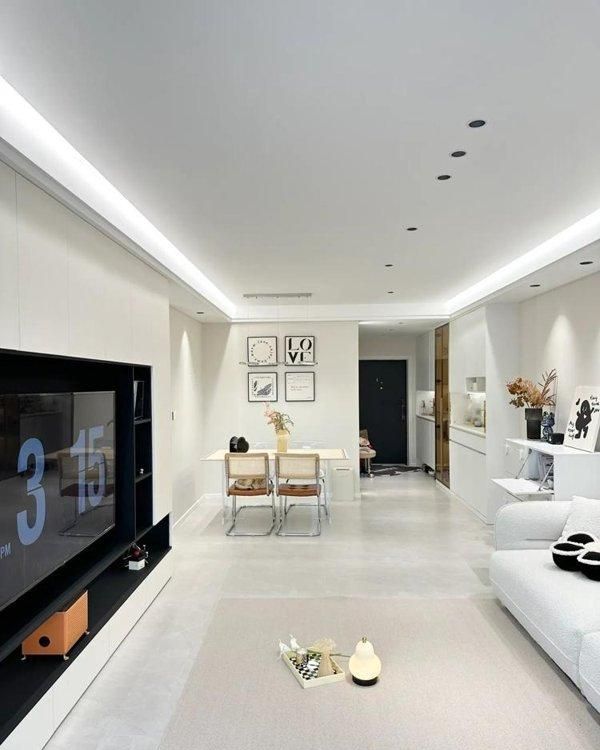 浙江夫妻的111㎡奶油风新家：仅凭一个电视柜就圈粉无数，真实用 - 家居知识