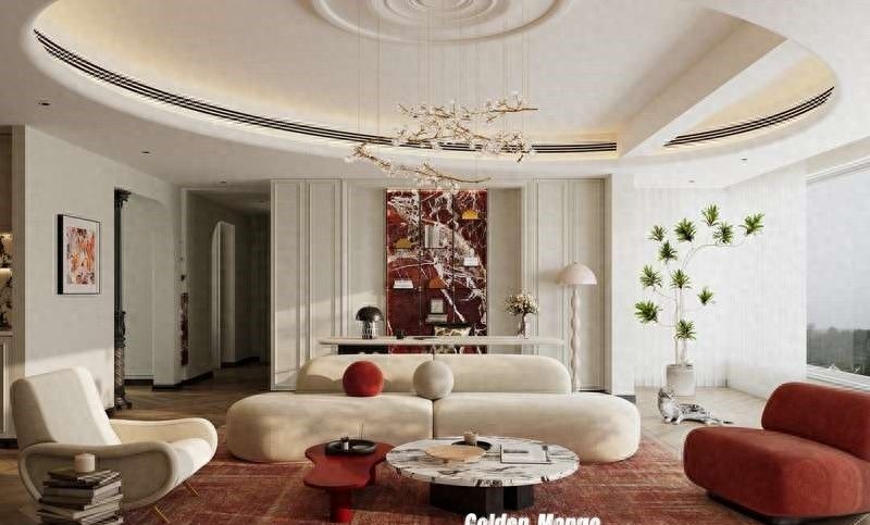 143㎡法式轻奢风，金芒果装饰演绎央玺春华的优雅格调