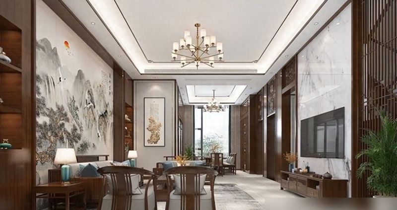 525㎡四层新中式别墅装修，经典大气尽显奢华格调