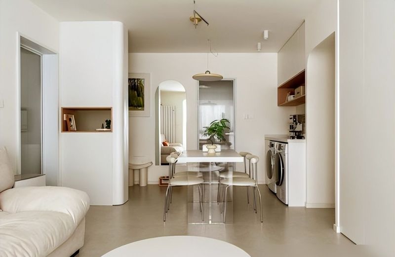 两个人住，62㎡就够了！治愈奶油风设计，看完真的心动了 - 家居知识