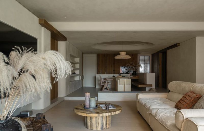 装修效果图，樾府禅迹：破晓时分的侘寂叙事 - 家居知识