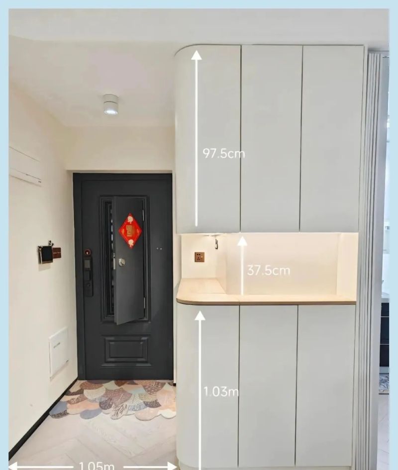 小户型玄关餐边柜设计指南(附详细尺寸图) 小户型救星!玄关餐边柜这样设计绝了(附尺寸) - 家居知识