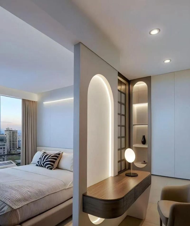 L型衣帽间+书桌书柜衣柜一体化,打造仪式感主卧空间 主卧的仪式感,从L型衣帽间开始,书桌书柜衣柜一体化设计。 - 家居知识