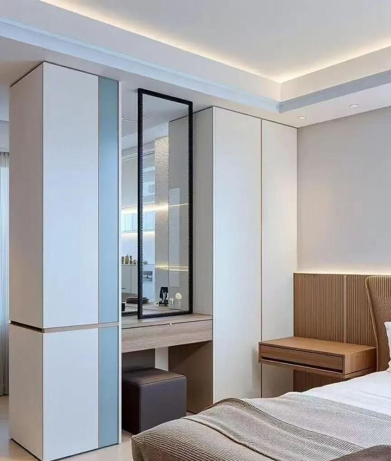 L型衣帽间+书桌书柜衣柜一体化,打造仪式感主卧空间 主卧的仪式感,从L型衣帽间开始,书桌书柜衣柜一体化设计。 - 家居知识