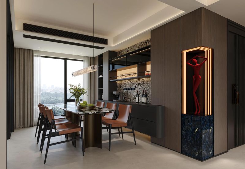 谁懂啊，这设计太高级了～～～意式奢华大平层，高级感满满 - 家居知识