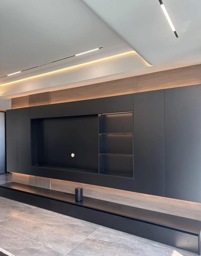 意式极简｜140㎡精装房改造，硬装完工啦电视墙是悬浮式设计 - 家居知识