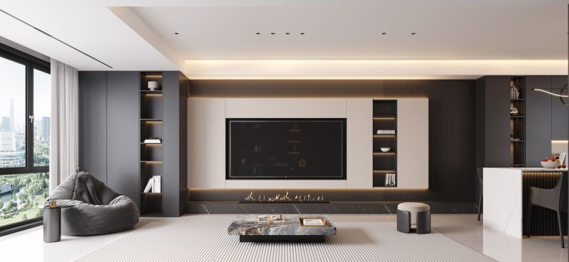 意式风格的临江户型，打通可餐厅厨房，视野太宽阔！ - 家居知识