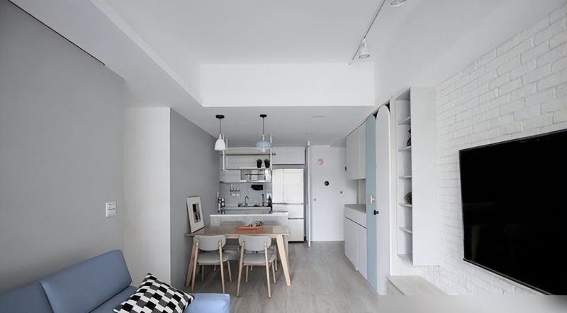 73㎡净白北欧风，客厅、餐厨全开放，还有大中岛，三口之家超实用 - 家居知识