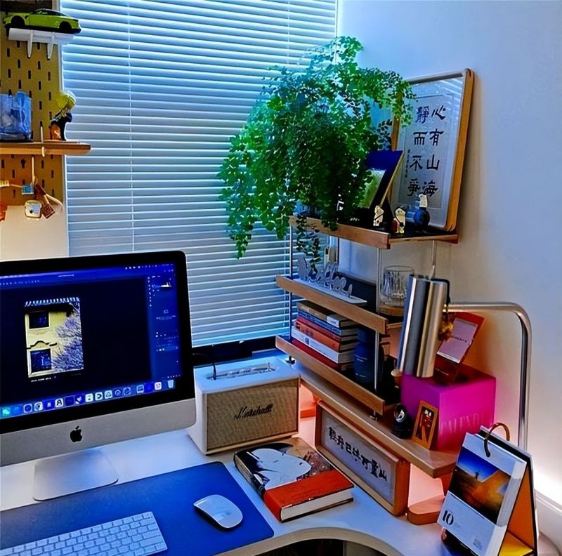 广东男生的4㎡书房火了，因定制两桌一椅走红，半平米都未曾浪费 - 家居知识