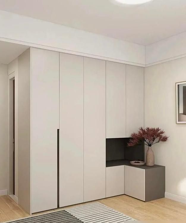 衣柜与床头柜一体化设计,完美解决尺寸烦恼 衣柜加床头柜一体化设计,再也不用担心床头柜的尺寸不合适了 - 家居知识