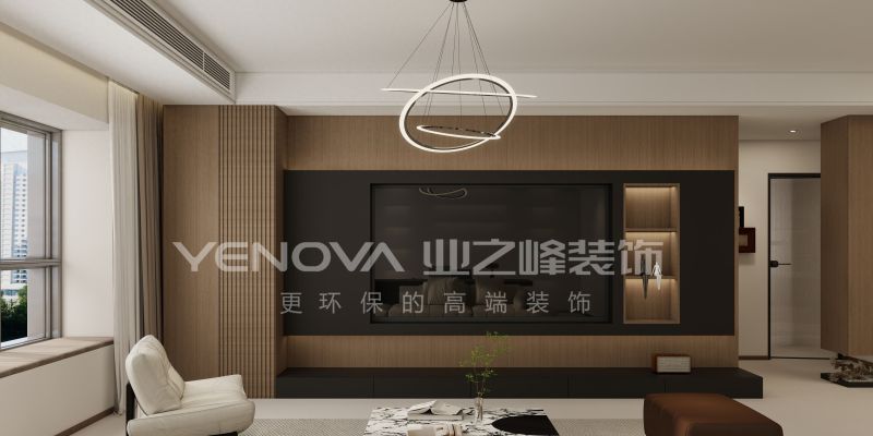 130㎡现代极简风装修案例，唐山凤城·翡翠湖雅居设计