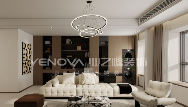 130㎡现代极简风装修案例,唐山凤城·翡翠湖雅居设计 唐山凤城·翡翠湖130平方米现代极简风格装修效果案例|业之峰装饰 - 家居知识