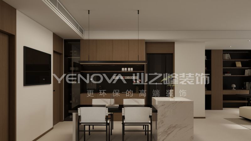 130㎡现代极简风装修案例,唐山凤城·翡翠湖雅居设计 唐山凤城·翡翠湖130平方米现代极简风格装修效果案例|业之峰装饰 - 家居知识