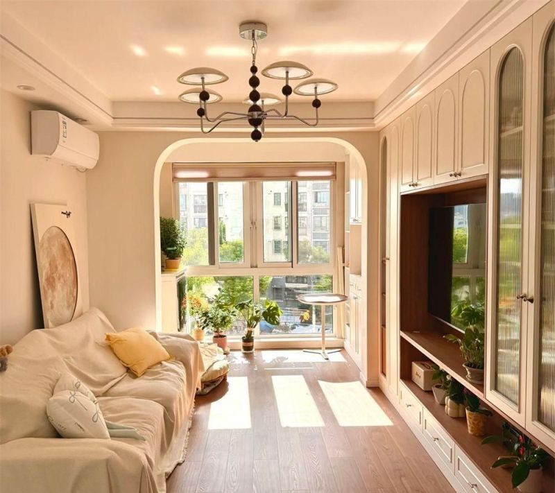 上海夫妻的60㎡小家火了，因“奶油风”太温柔走红，俩人住真的爽 - 家居知识