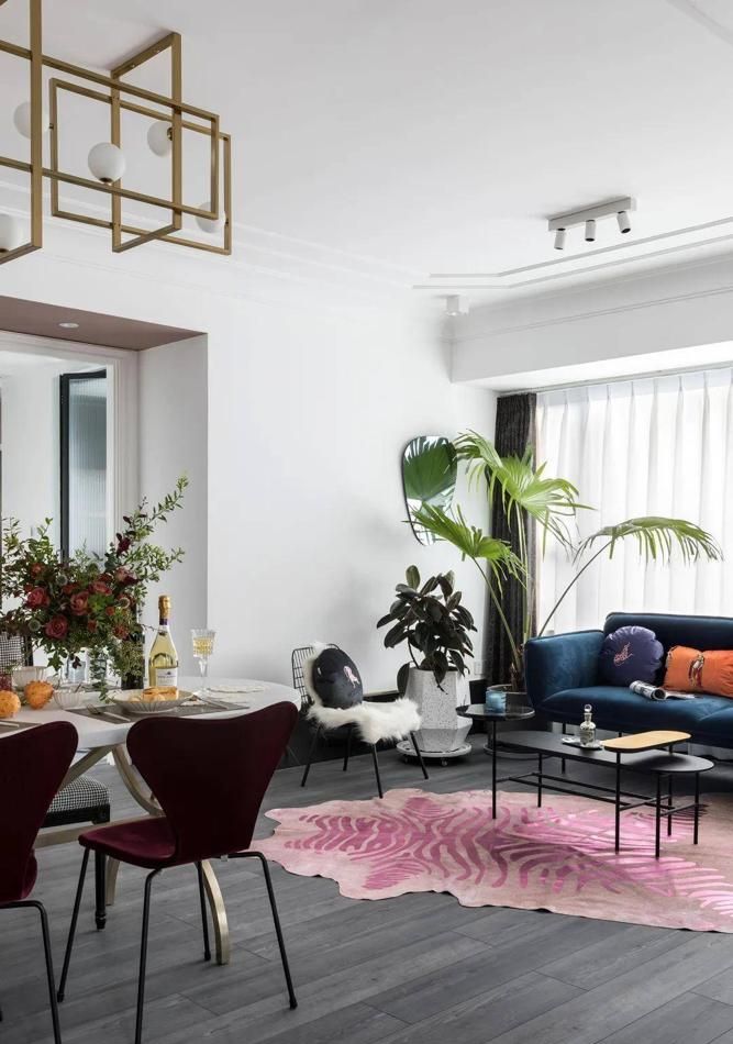 新婚夫妻打造87㎡现代法式风，干净华丽又浪漫，看一眼就不舍得走 - 家居知识