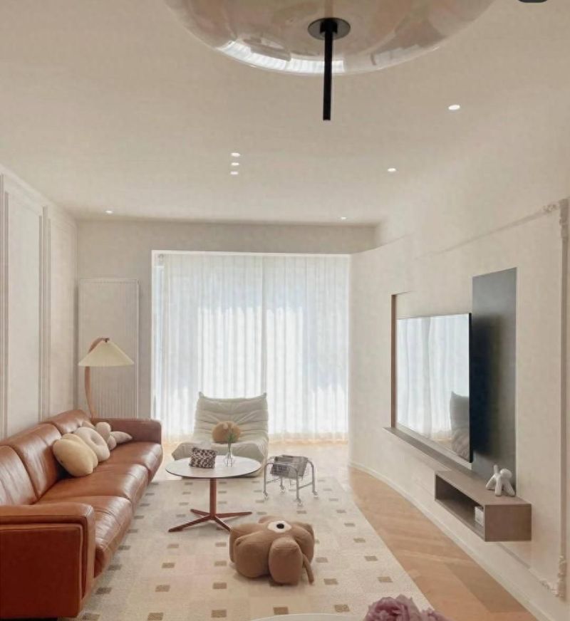 114㎡奶油法式风装修，高级感拉满被赞梦中情家