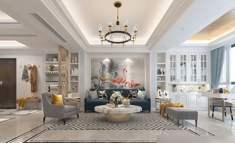 夫妻俩把118㎡三居室，装修美式风，带一些轻奢质感，真的很好看 - 家居知识