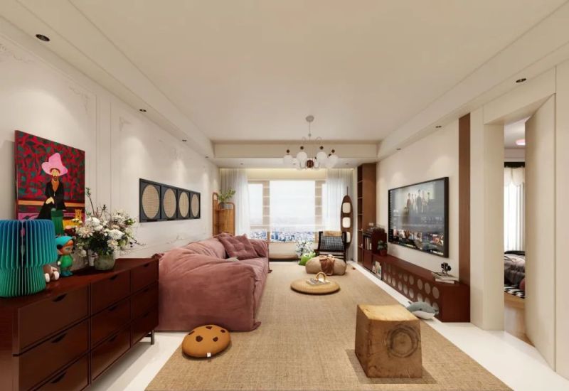 118㎡中古法式宅：粉沙发配原木，把松弛感装进每个角落！ - 家居知识