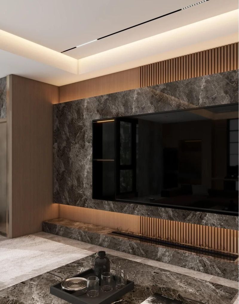 【仕寰家居】意式轻奢|无主灯大横厅|石材轻奢 - 家居知识