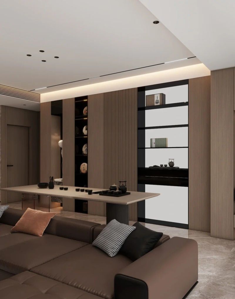 【仕寰家居】意式轻奢|无主灯大横厅|石材轻奢 - 家居知识