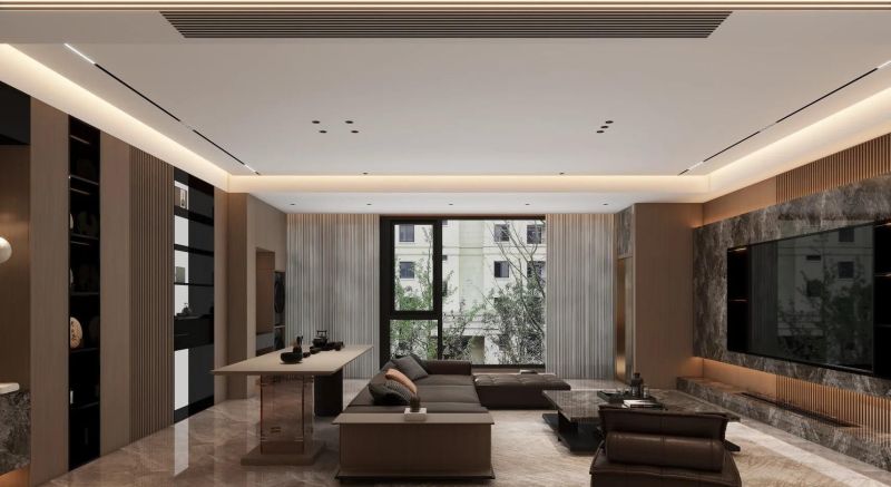 【仕寰家居】意式轻奢|无主灯大横厅|石材轻奢 - 家居知识