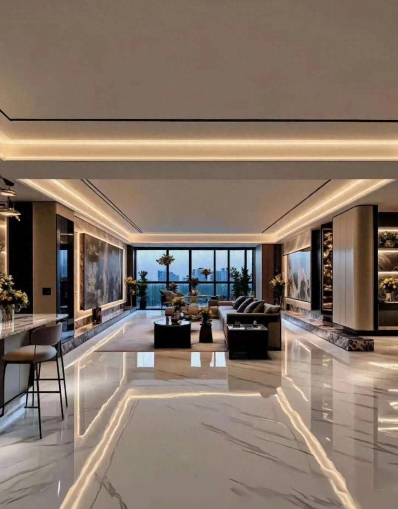 高级感满满的轻奢风，把家改变了奢华和大气，喜欢轻奢风的设计。 - 家居知识