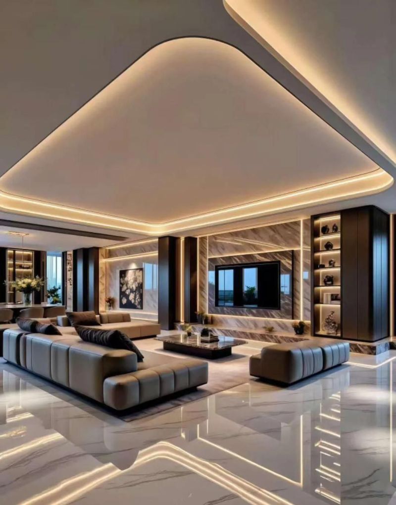 高级感满满的轻奢风，把家改变了奢华和大气，喜欢轻奢风的设计。 - 家居知识