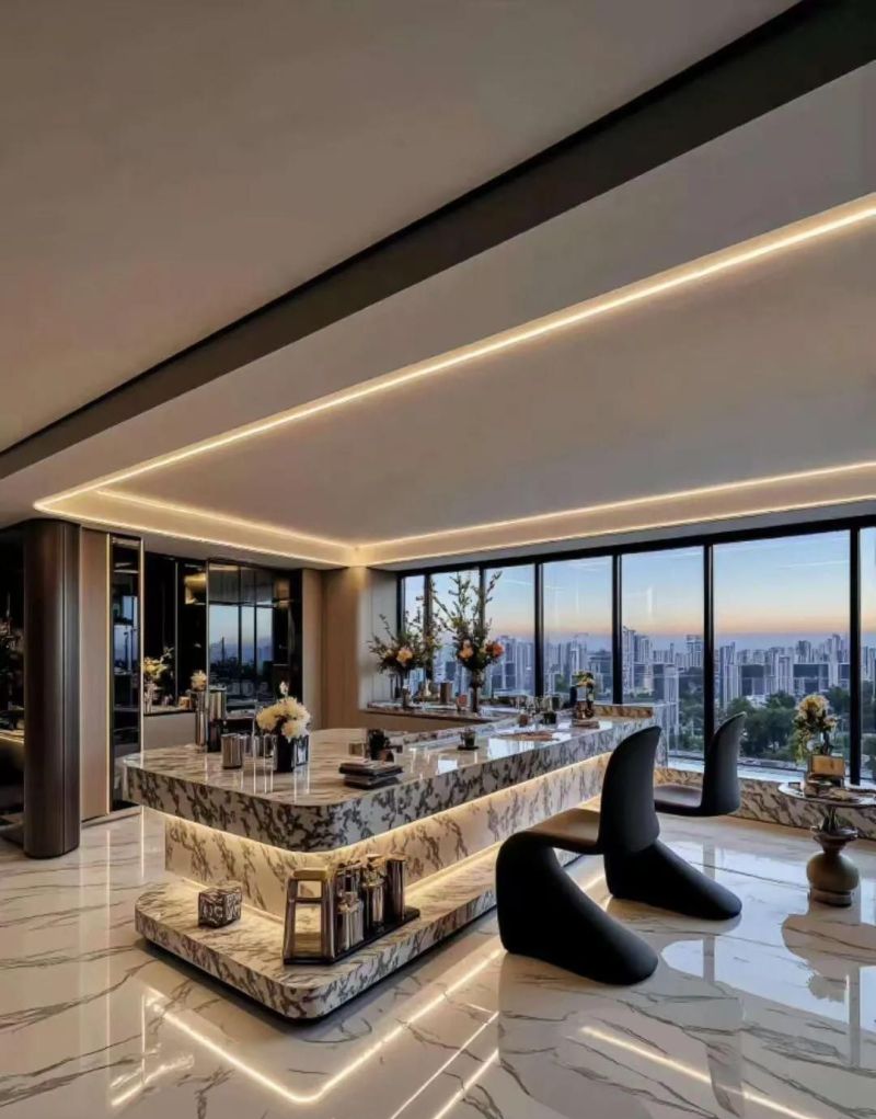 高级感满满的轻奢风，把家改变了奢华和大气，喜欢轻奢风的设计。 - 家居知识