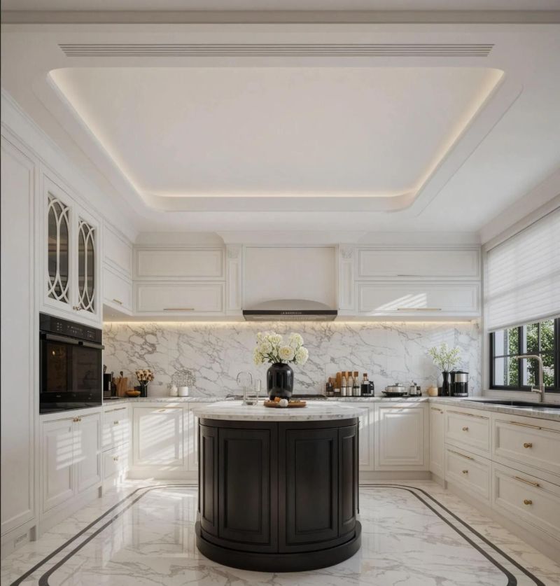 法式风格，浪漫与优雅的具象化，大空间也得有温馨感 。 - 家居知识