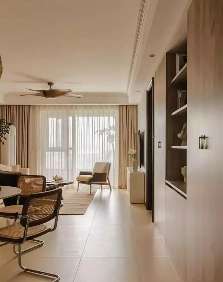 98㎡法式侘寂风,优雅与质朴的完美碰撞 98㎡的浪漫邂逅:当法式优雅遇上侘寂之美,又提升了一个LEVEL - 家居知识